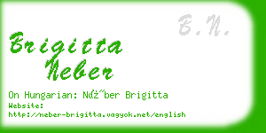 brigitta neber business card